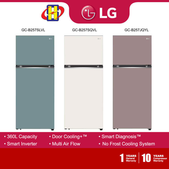 LG Refrigerator (306L) Inverter Door Cooling+ Smart Diagnosis™ 2Door