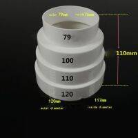 พัดลมพลาสติก ABS ข้อต่อท่อท่อพัดลม120/150/160Mm 80/100/110Mm