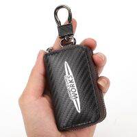 ✶ For Mini Cooper S John Cooper Works R50 R52 R53 Car Accessories Carbon Fiber Car Key Case Men Ladies Key Storage Bag