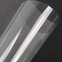 {ฮอต} แก้วฟิล์มหน้าต่างแบบโปร่งใส50X100ซม. 2ล้านสีกันระเบิดมีกาวในตัวเพื่อความปลอดภัยใส Pellicola Vetri สติกเกอร์รถยนต์