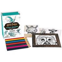 [ของแท้-พร้อมส่ง]​ Harry Potter Magical Creatures Coloring Kit​ แฮร์รี่ พอตเตอร์ ของสะสม หนังสือ สมุดระบายสี book