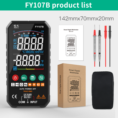 FUYI New Generation 600V Smart Inligent Phone Digital Multimeter Ohm Capacitance Hz AC DC NCV Advance Multimetro Tester