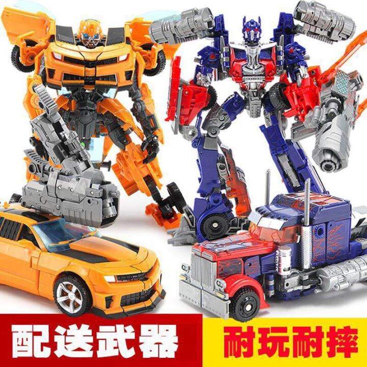 2023-ของเล่นแปลงร่างคิงคอง-5-optimus-prime-ระดับผู้นำขนาดใหญ่พร้อมรถม้า-v-โมเดลหุ่นยนต์โลหะผสม