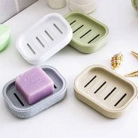 Double Layer Square Soap Dish with Cover Plastic Drain Soap Box Household Bathroom Travel Simple Portable Creative Storage TMZ