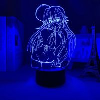 Led Night High School DxD for Kids Bedroom Decoration Nightlight Birthday Room Decor Manga 3d Lamp Bedside