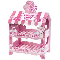 【CW】❀✣  Two-layer Paper Rack Cut Cart Dessert Exit Childrens Supplies Table Ornaments