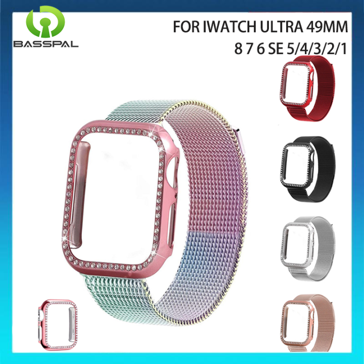 เคส-สายสำหรับapple-watch-5-4-3-38-42-44มม-เคส-สายสแตนเลสสายmilanese-loopสำหรับapple-watch-5-4-3-38-42-44มม