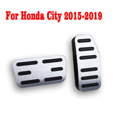 For Honda City 2015-2019 Non-Drilling Car Acelerator Brake Pedal Cover Non-Slip Pad Cover Car Styling Accessories