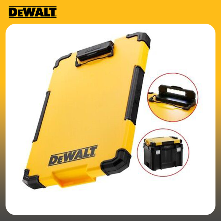DeWalt Tstak Clipboard with LED Light and DeWalt Pouch (Battery