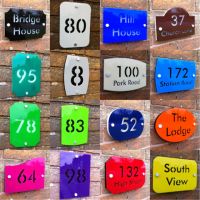 【LZ】۞◇  Customize HOUSE SIGN PLAQUE personalised address house door number street name acrylic