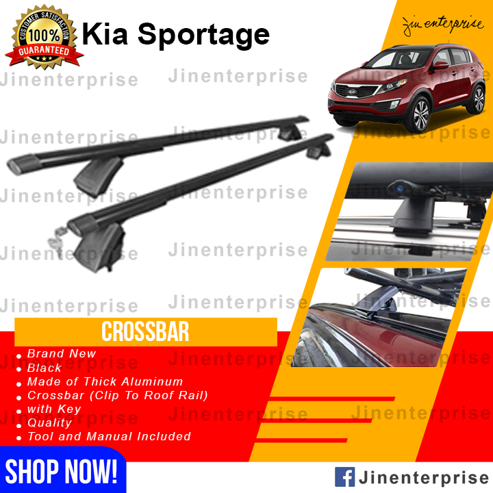 SPORTAGE UNIVERSAL CROSSBAR HEAVY DUTY ALUMINUM CROSSBAR CLIP TYPE With