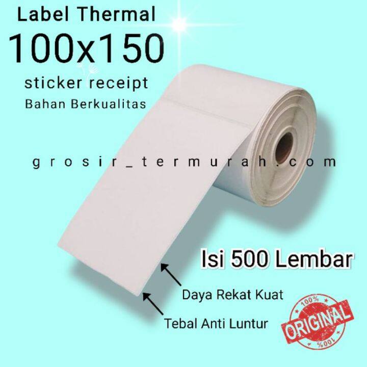 Label Sticker Thermal Kertas Thermal Label Thermal Kertas Stiker