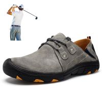 Genuine Pig Leather Golf Shoes Waterproof Outdoor Male Sports Shoes Golf Big Size 47 48 Sneakers Men Athletic Training Footwear