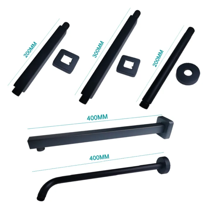 Overhead Shower Arm Set Wall Ceiling Mounted Head Shower Holder Matt