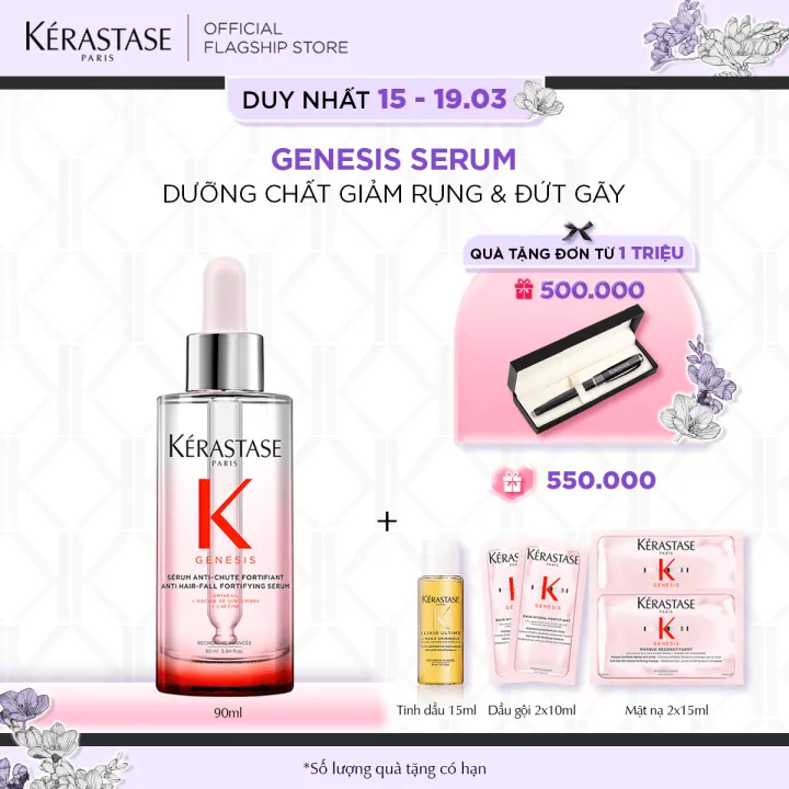 Serum dành cho da đầu giúp giảm gãy rụng Kerastase Genesis Anti-Chute Fortifiant 90m