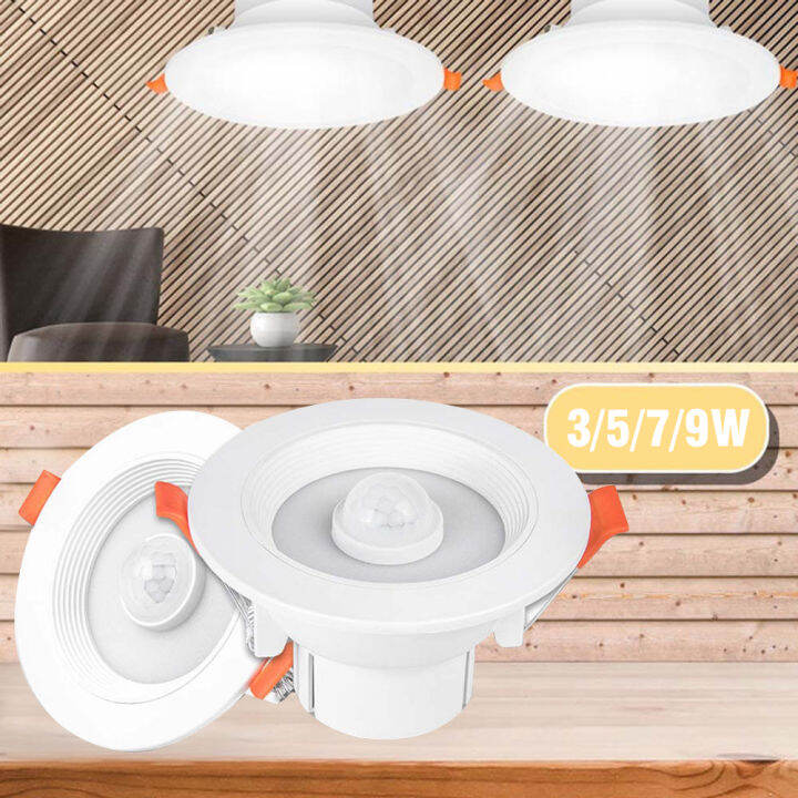 【Ready Stock】PIR Motion Sensor Recessed Ceiling Mounted Spot Lamp LED