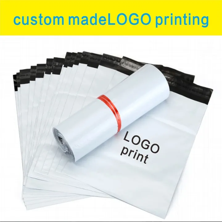 [HOT W] 100Pcs Custom Courier Bag With Logo Self Seal Plastic Storage Mailing Envelope Bags
