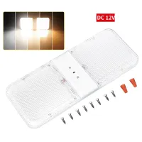 【ซินซู?ไฟเพดานโดม LED RV พร้อมสวิตช์เปิด/ปิด180LED ไฟภายในแบบหรี่แสงได้สัมผัส3ระดับความสว่างสำหรับรถยนต์รถพ่วงเรือออกค่าย