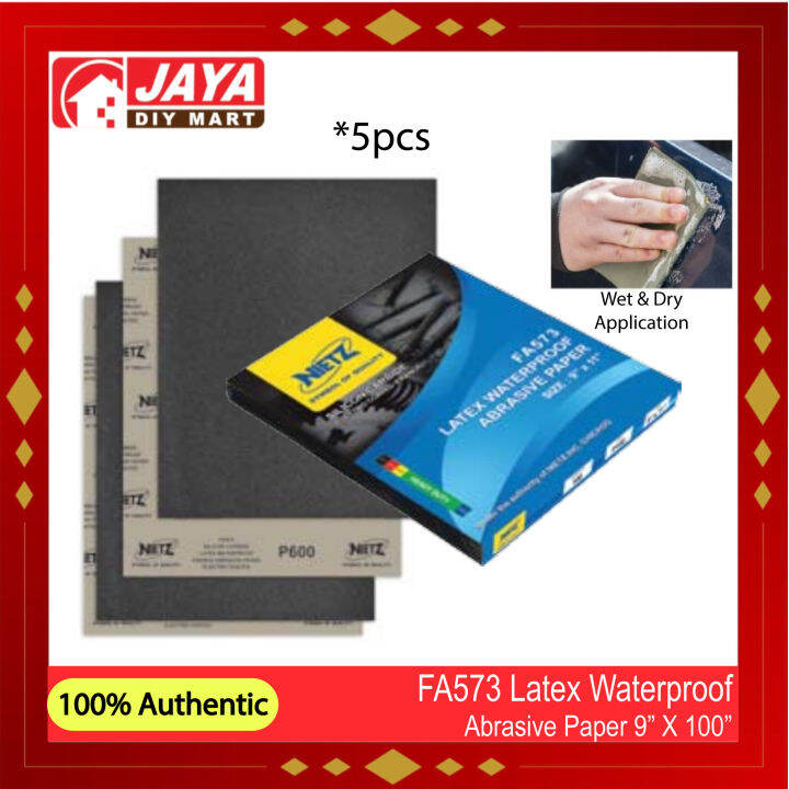 NIETZ FA573 Latex Waterproof Abrasive Paper JAYA DIY MART Lazada