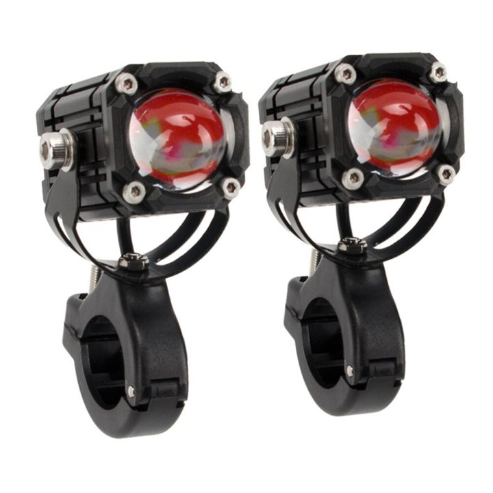 lampu-sorot-sepeda-motor-fungsi-strobo-dengan-indikator-lampu-merah-lampu-led-4โหมด-untuk-mobil-moto-lampu-kabut-lampu-sorot-lampu-kerja