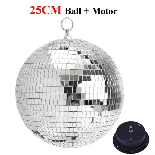 20CM 25CM Glass Rotating Mirror Ball Motor Reflection Mirror Disco Ball