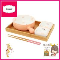 ชุด PORCELAIN KECH PINK RABBIT แพ็ก 6 ชิ้นPORCELAIN SET KECH PINK RABBIT PACK6 **คุ้มที่สุดแล้วจ้า**