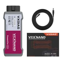 ทั้งชุดทั้งชุด NX200นาโน VXDIAG สำหรับเรโนลต์สามารถหนีบโปรแกรม J2534 OBD2สแกนเนอร์วินิจฉัยรถการเข้ารหัส ECU เครื่องอ่านโค้ดบริการทดสอบที่ใช้งานอยู่