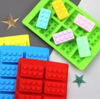 Lego Silicone พิมพ์ซิลิโคน พิมพ์เลโก้ แม่พิมพ์ เบเกอรี่ สบู่ วุ้น เทียนกอม ช็อคโกแล็ต 1 แผ่น