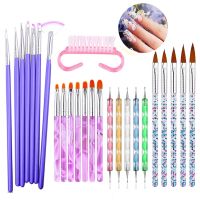 Nail Art Brush Set UV Gel Painting Rhinestone Dotting Pen Nail Drawing Polish Brush Manicure Tools Nail Art Decorations Design Artist Brushes Tools