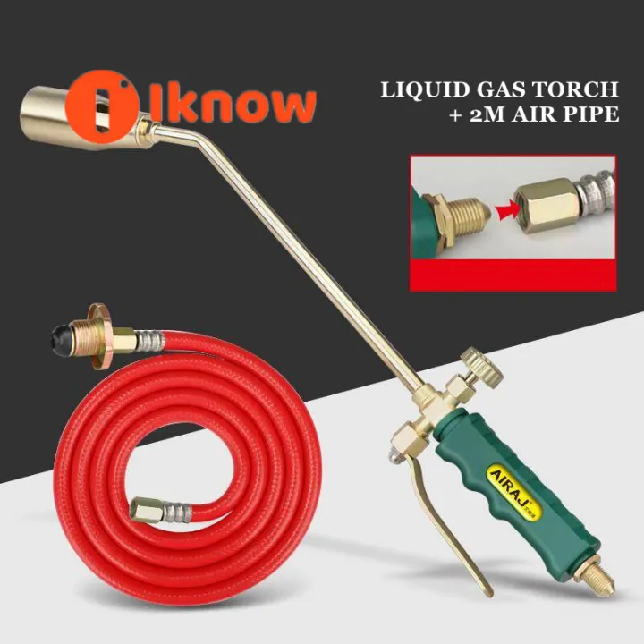 I know Antirust alloy nozzle propane torch liquefied gas burner portable propane connection