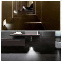 SANDY Sensor Wall Light Inligent lamp Stair led Light Step Embedded Wall Lamp for Kitchen Foyer Corridor LivingRoom 86 Box