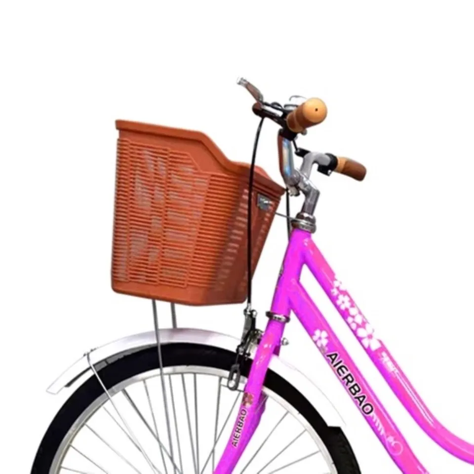 pink bike with basket adults
