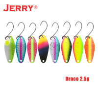 Jerry Draco Area Trout Metal Spoon Fishing lure Kit Micro Wobbler Spinner Bait Set 2.5g 4.5g Bass Perch Glitter Fishing Tackle