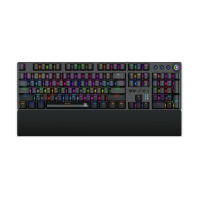 NUBWO X28 Sorcerer Gaming Keyboard คีย์บอร์ดเกมมิ่ง ปุ่มแมคคานิคอล ปรับเปลี่ยนโมดด้วยลูกบิด