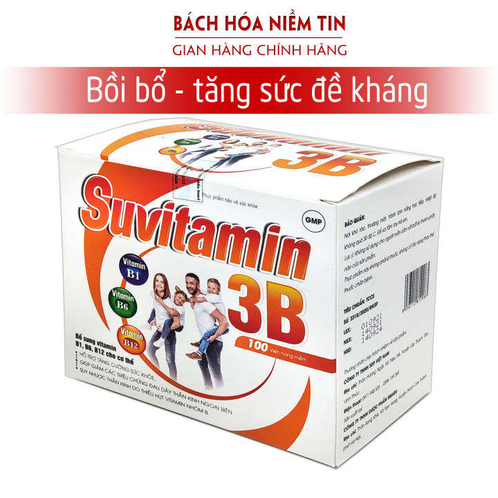 Viên Uống Bổ Sung Suvitamin 3b Bổ Sung Vitamin Nhóm B Giúp Tăng Cường Sức đề Kháng Giảm Mệt