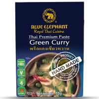 Blue Elephant Green Curry Paste 70g No MSG added Gluten Free พริกแกงเขียวหวาน 70 กรัม ไม่มีผงชูรส