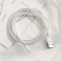 QINJUE New Charging Protection Rope Data Line Arrangement Earphone Winding Spring 1.55M Useful Manual Spiral Phone Line