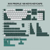 Double Shot PBT Keycaps XVX Profile Custom Key cap 189 Key Compatible with Cherry Gateron MX Switches Gamer Mechanical Keyboards