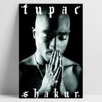 Famous Singer Rapper 2Pac Tupac Shakur Poster Tin Painting Tin Sign Metal Sign Bar Pub Home Wall Decoration Vintage Metal Poster Mural Wall Hanging Wall Stickers D14（Only one size: 20cmX30cm）(Contact seller, free custom pattern)