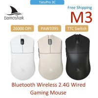 Darmoshark M3 Pro ESports Bluetooth Wireless Wired MotoSpeed Gaming Mouse TTC Switch Optical Macro Mice 26000 Foot Sticker Decal