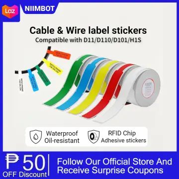 Niimbot D11 D110 Cable Labels / Waterproof Adhesive Label Sticker Paper  Stickers