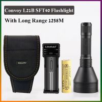 Convoy L21B With Luminus SFT40 6500K LED Portable SMO Flashlight For Long Range Outdoor Bicycle Lighting Hiking Camping Torches Rechargeable  Flashlig