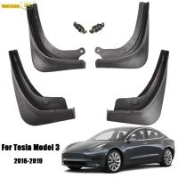 รถ Mudflaps สำหรับ Tesla รุ่น3 2016 2017 2018 2019 2020 2021ด้านหน้าด้านหลัง Mud Flap Splash Guards Mudguards Fender Protector Racing