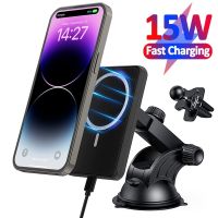 15W Magnetic Car Wireless Charger Air Vent Phone Holder Stand for iPhone 14 13 12 Pro Max Macsafe Chargers Fast Charging Station