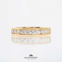 แหวนเพชร Classic Channel Half Diamond Ring