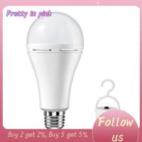 PRETTY IN PINK 1 1pc หลอดไฟจี้ห้อย ไฟ LED ฉุกเฉิน E27 โคมไฟติดเพดาน หลอดไฟแอลอีดี ของใหม่ ชาร์จใหม่ได้ ไฟกลางคืนไฟ ตั้งแคมป์