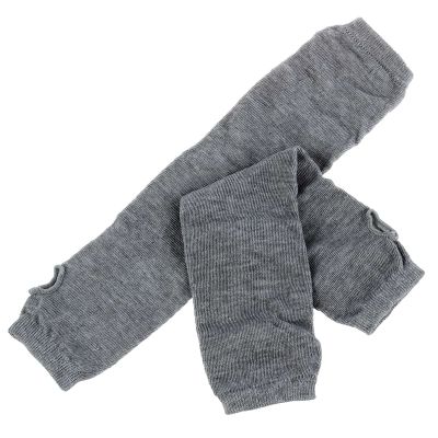 6X Fashion Women Lady Girls Stretchy Soft Arm Warmer Long Sleeve Fingerless Gloves - Gray