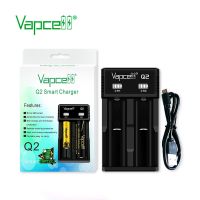 ( Pro+++ ) สุดคุ้ม Vapcell Q2 Charger เครื่องชาร์จถ่าน Li-ion 3.7v แบบรางคู่ ชาร์จเร็วช่องละ 1A ราคาคุ้มค่า แบ ต เต อร รี่ แบ ต เต อร รี เเ บ ต เต อร รี่ แบ ต เต อร รี่ แห้ง