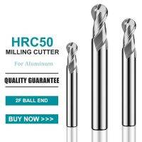 GAMONT HRC50 2-Flute Aluminium Ball End Milling Cutter ทังสเตนเหล็กคาร์ไบด์ CNC Machinery Maching Special Endmill Tools