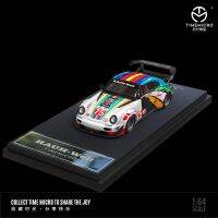 เวลาไมโคร1:64 RWB 964 Centenary Le Mans รถโมเดล Diecast